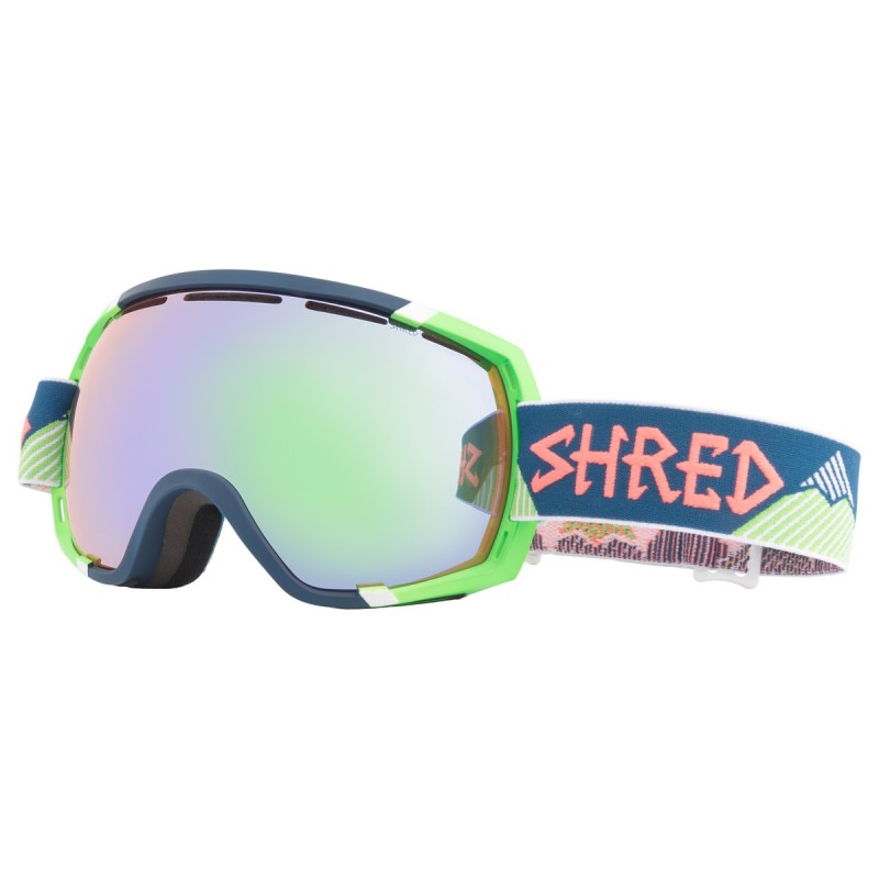 Maschera sci Shred Stupefy blu-verde