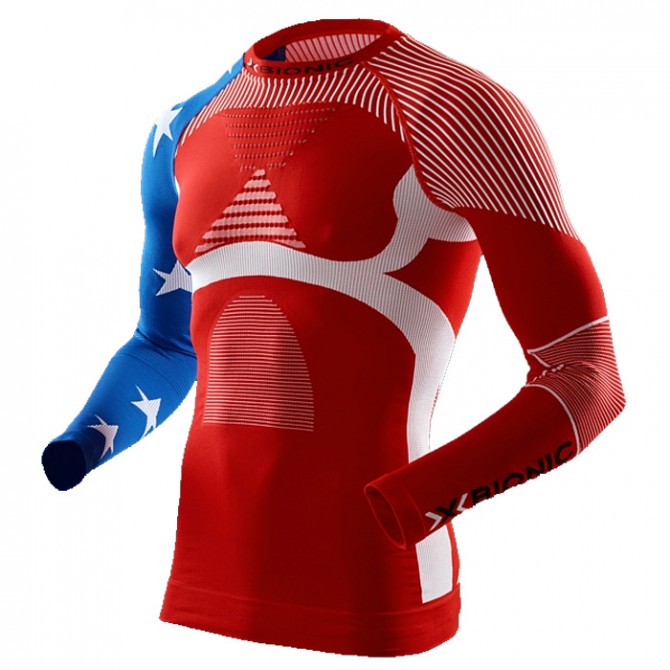 Jersey lingerie X-Bionic Energy Accumulator Evo Patriot Edition Homme