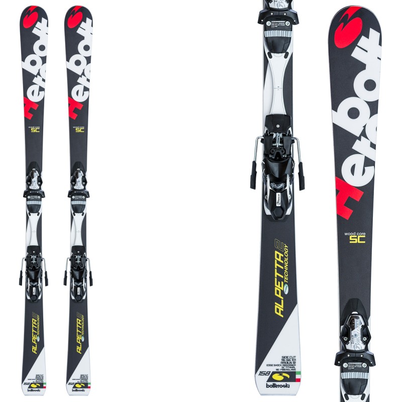 Sci Bottero Ski Alpetta 2 + piastra Vist Wc Caso Air + attacchi Tyrolia Lx 12 BOTTERO SKI Race carve - sl - gs
