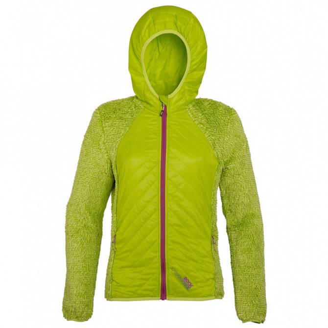 Mountaineering jacket Rock Experience Softy Woman lime