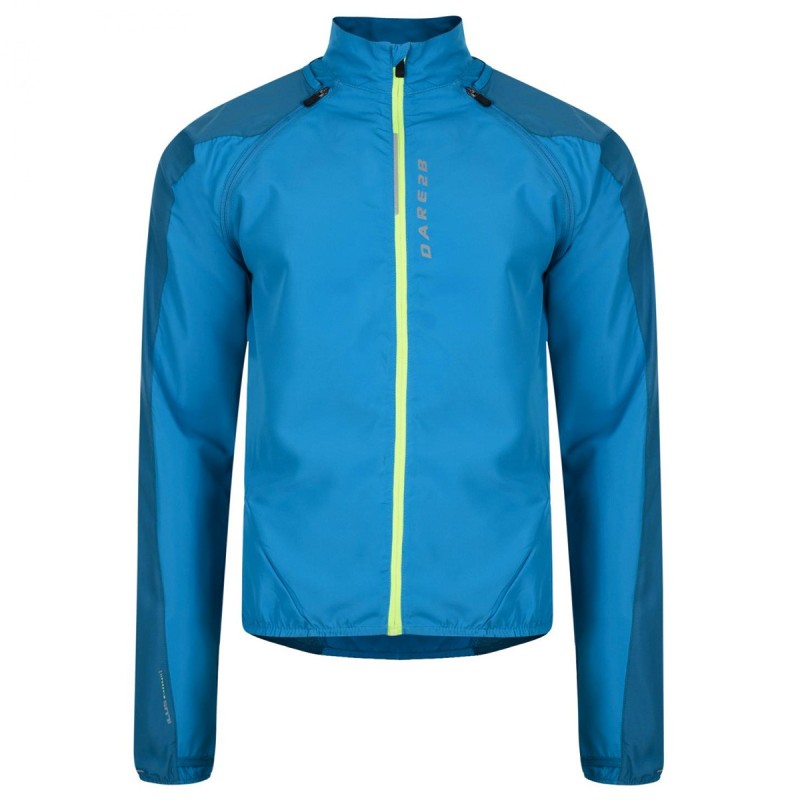 Windproof running jacket Dare 2b Unveil Man turquoise