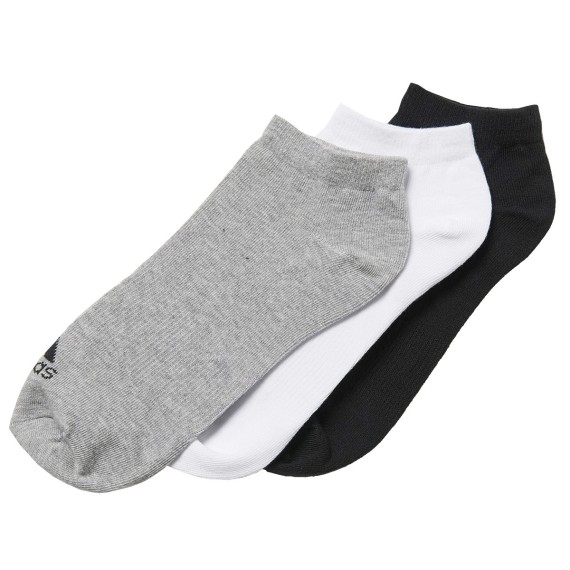 Calcetines Adidas Performance No-Show Thin negro-gris-blanco