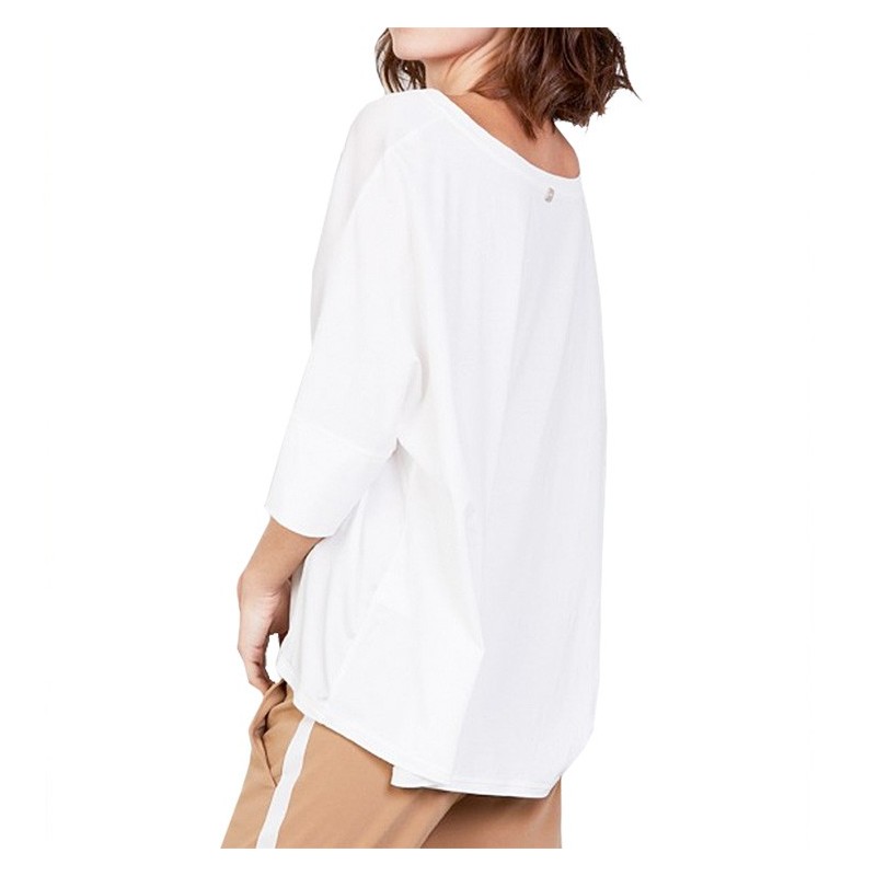 T-shirt Manila Grace Kimono Donna bianco