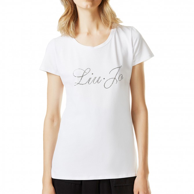 T-shirt Liu-Jo Eshe Donna bianco