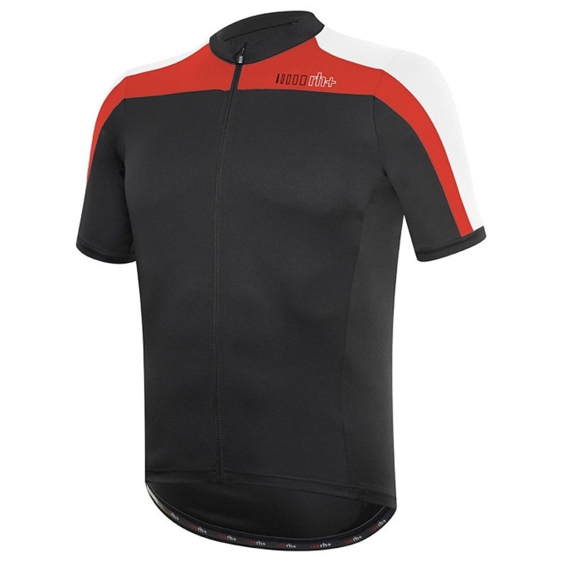 T-shirt cyclisme Zero Rh+ Space Homme noir-rouge