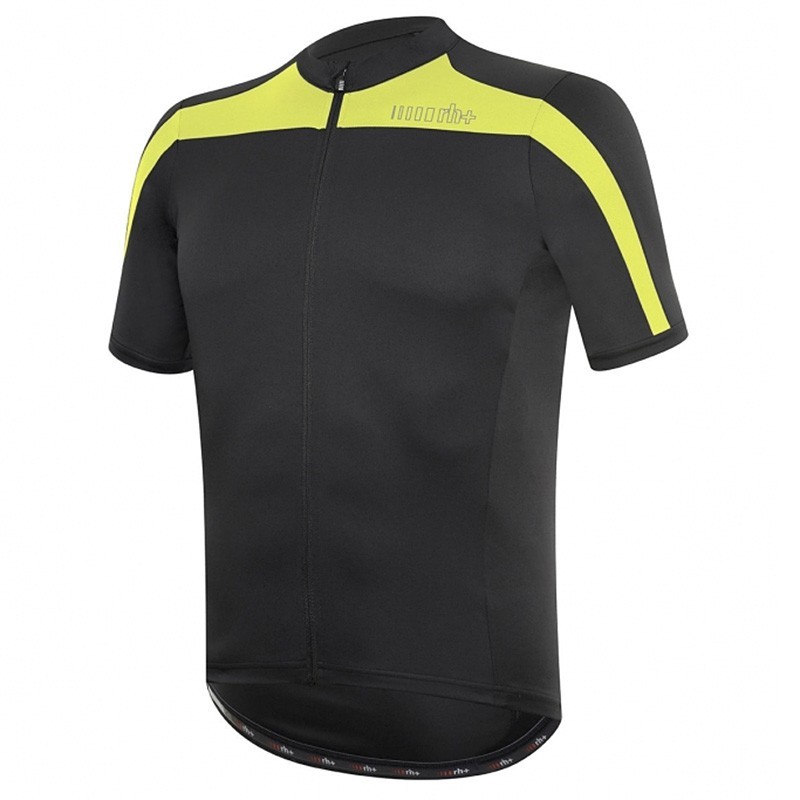 T-shirt cyclisme Zero Rh+ Space Homme noir-jaune