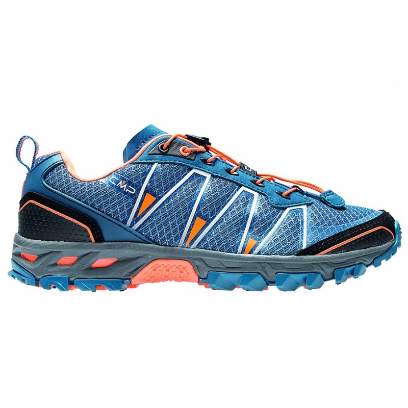 Zapato trail running Atlas Hombre azul-naranja