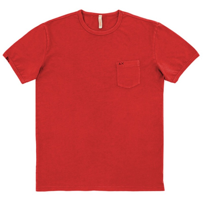 T-shirt Sun68 Round Hombre rojo