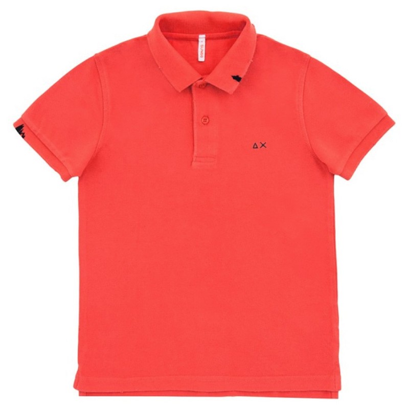 Polo Sun68 Vintage Solid rosso