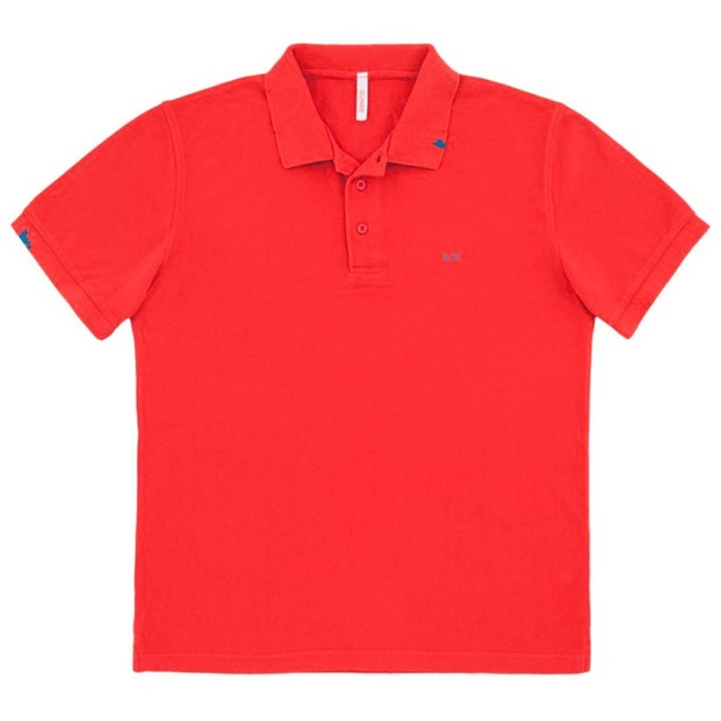Polo Sun68 Vintage Solid Homme rouge