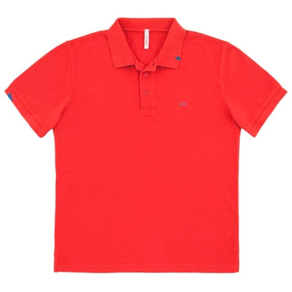 Polo Sun68 Vintage Solid Homme rouge
