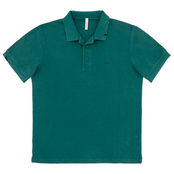 Polo Sun68 Vintage Solid Homme vert