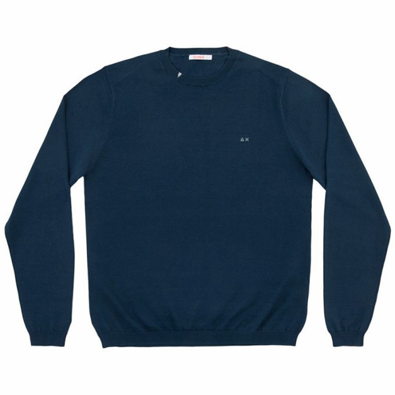 Sweater Sun68 Solid Man navy