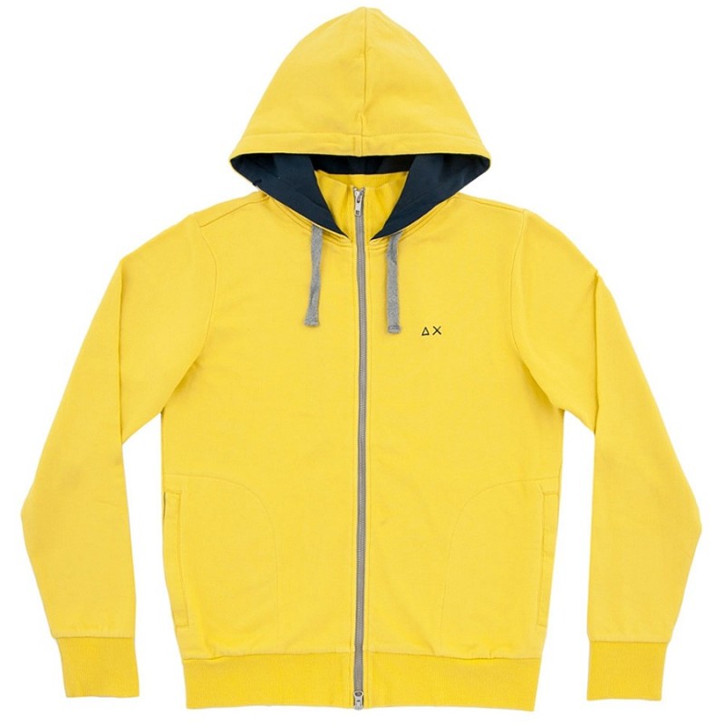 Sweatshirt Sun68 Hood Man yellow