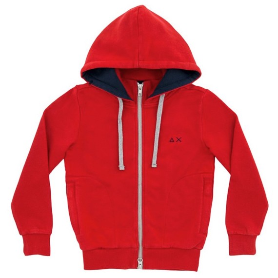Sweatshirt Sun68 Hood Junior red (12-14 years)