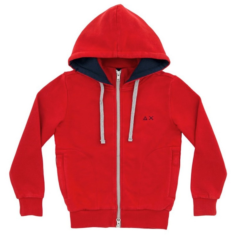 Sweatshirt Sun68 Hood Junior red (8-10 years)