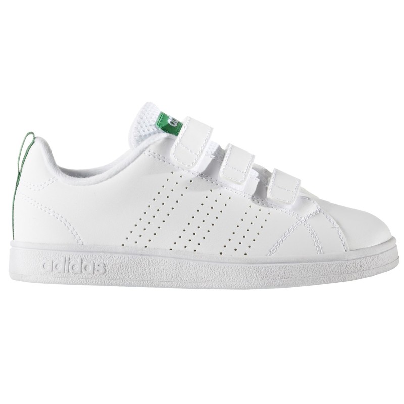 Sneakers Adidas Advantage Clean Garçon blanc-vert