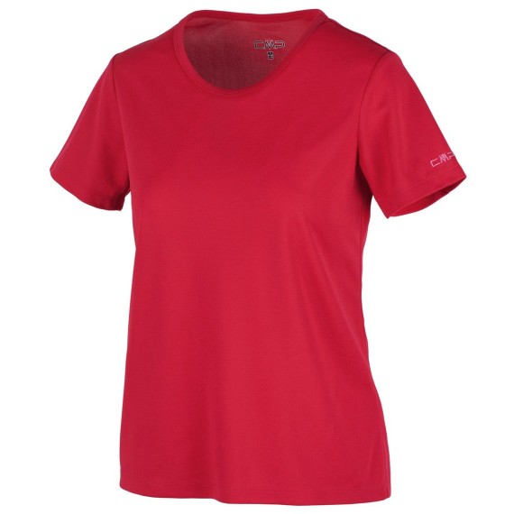 T-shirt trekking Cmp Mujer rojo