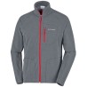 Polaire Columbia Fast Trek II Homme gris-rouge
