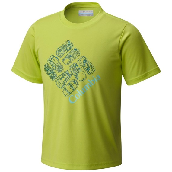 Trekking t-shirt Columbia Hike S'More Boy lime