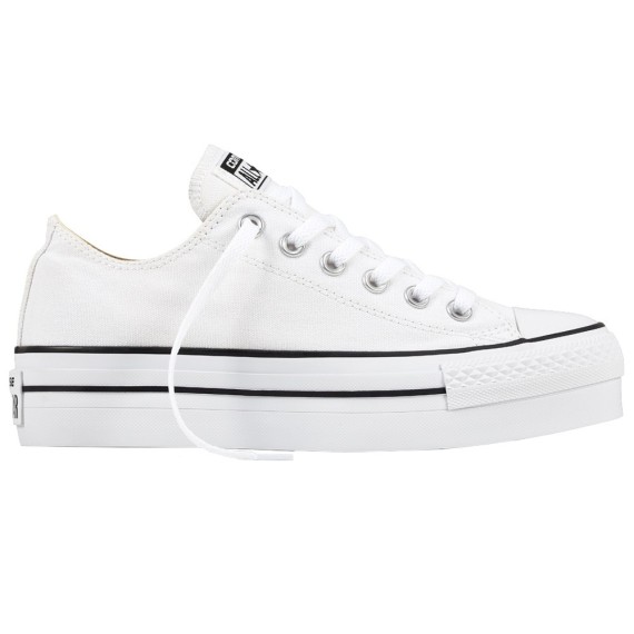Sneakers Converse All Star Platform Chuck Taylor Mujer bianco