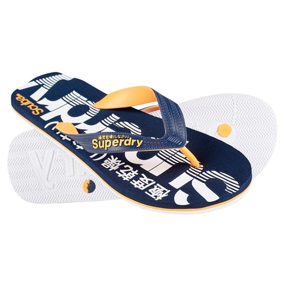 Flip-flops Superdry Scuba navy-orange
