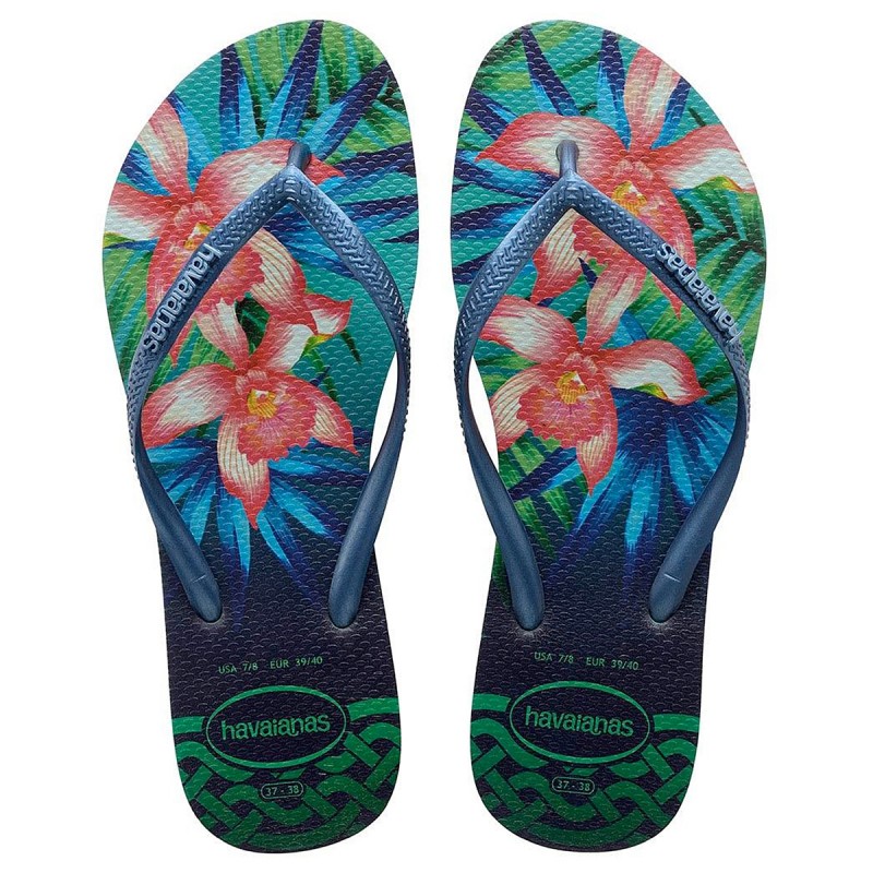 Flip Flop Havaianas Slim Tropical Woman Shoes And Sandals En
