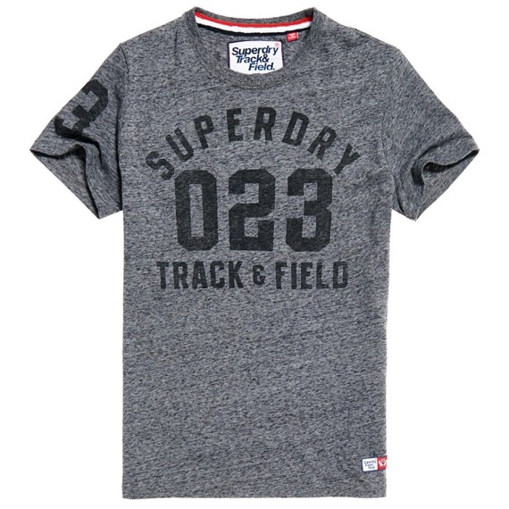 T-shirt Superdry Trackster Homme gris