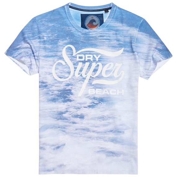 T-shirt Superdry 77 Swim Uomo blu
