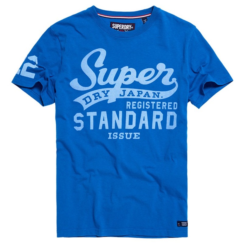 T-shirt Superdry Standard Issue Hombre royal