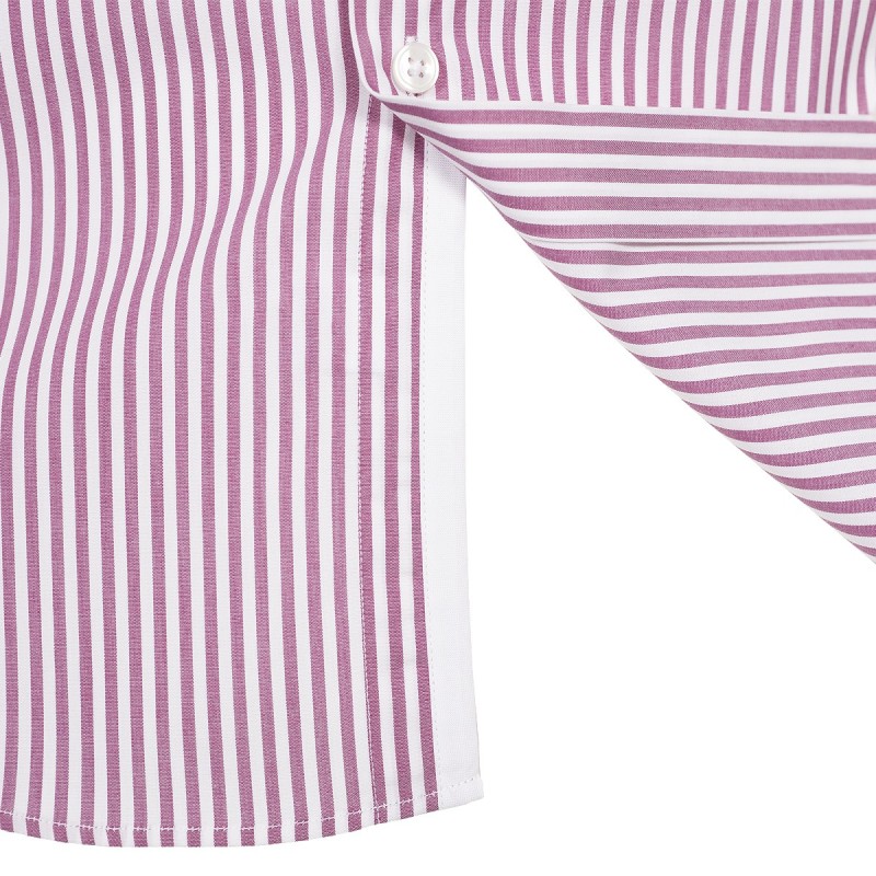 Camisa Canottieri Portofino Hombre rayas blanco-rosa