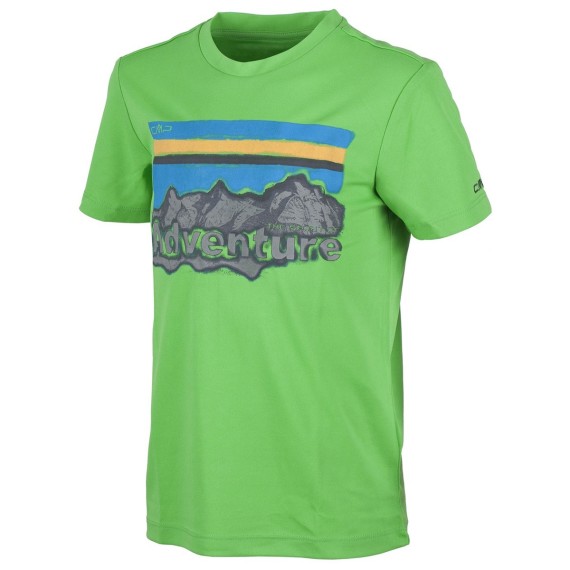 T-shirt trekking Cmp Junior verde-grigio CMP Abbigliamento outdoor junior
