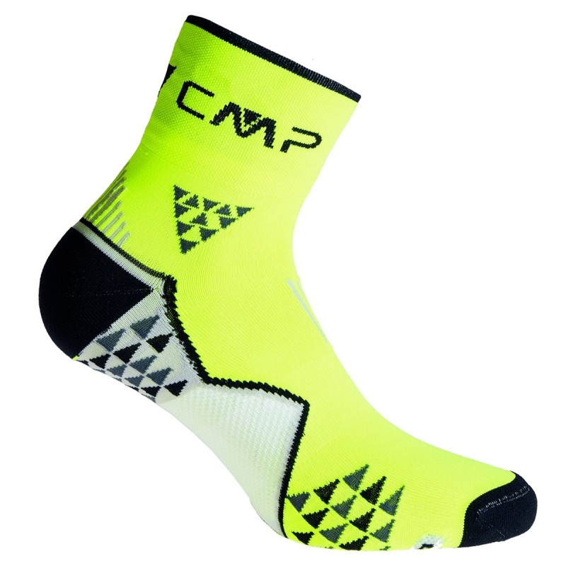 Calze trail running Cmp Skinlife giallo fluo CMP Intimo tecnico