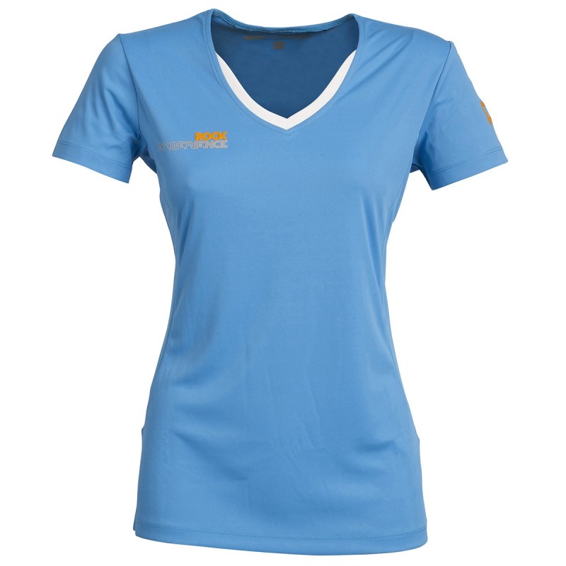 T-shirt trail running Rock Experience Liberty Femme turquoise
