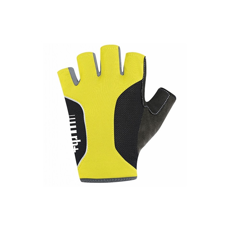 yellow cycling gloves