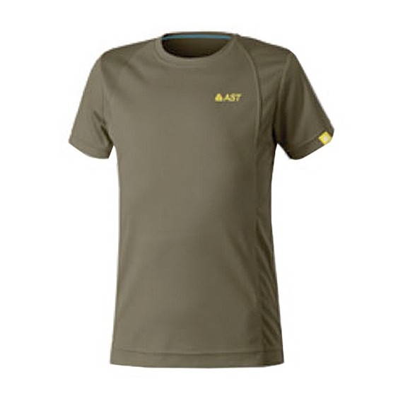 T-shirt trekking Astrolabio JP7U Junior vert sombre