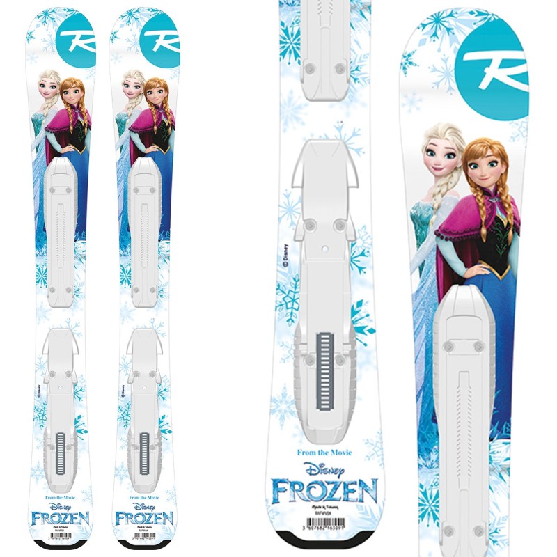 Ski Rossignol Frozen Baby + bindings Kid-X 4 B76