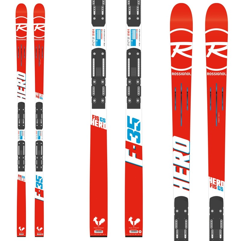 Esquí Rossignol Hero Fis GS Factory (R21 WC) + fijaciones Px18 WC Rockerflex