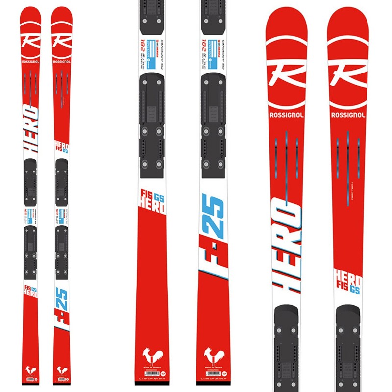 ROSSIGNOL Ski Rossignol Hero Fis GS (R21 racing) + bindings Look SPX 12 RockerFlex