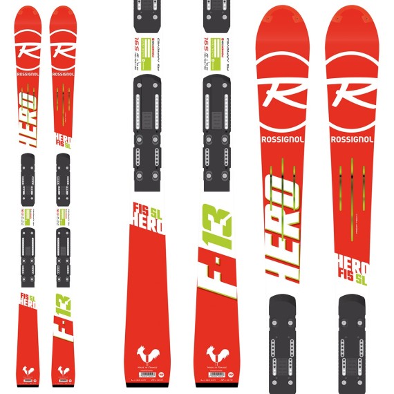 ROSSIGNOL Ski Rossignol Hero Fis SL (R21 WC) + fixations Spx 12