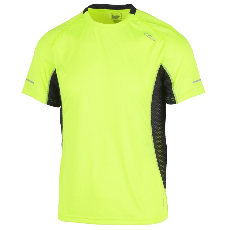 T-shirt trail running Cmp Homme jaune fluo