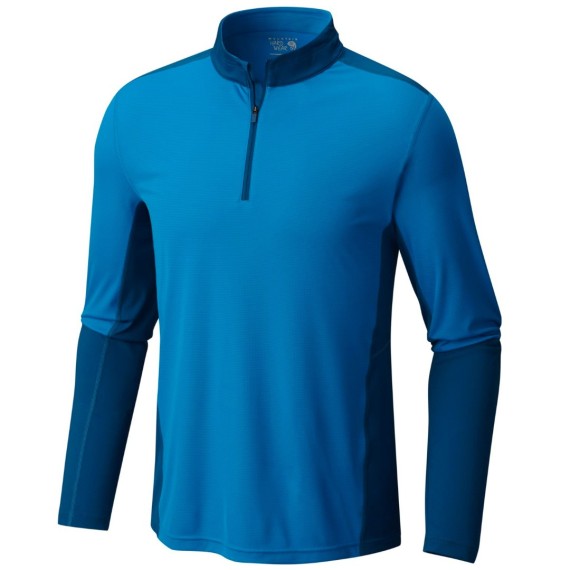 Trekking t-shirt Mountain Hardwear Photon Zip Man blue