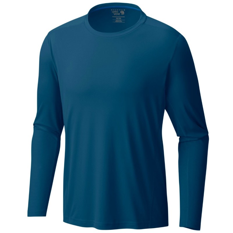 Trekking t-shirt Mountain Hardwear Photon Long Sleeve Man blue