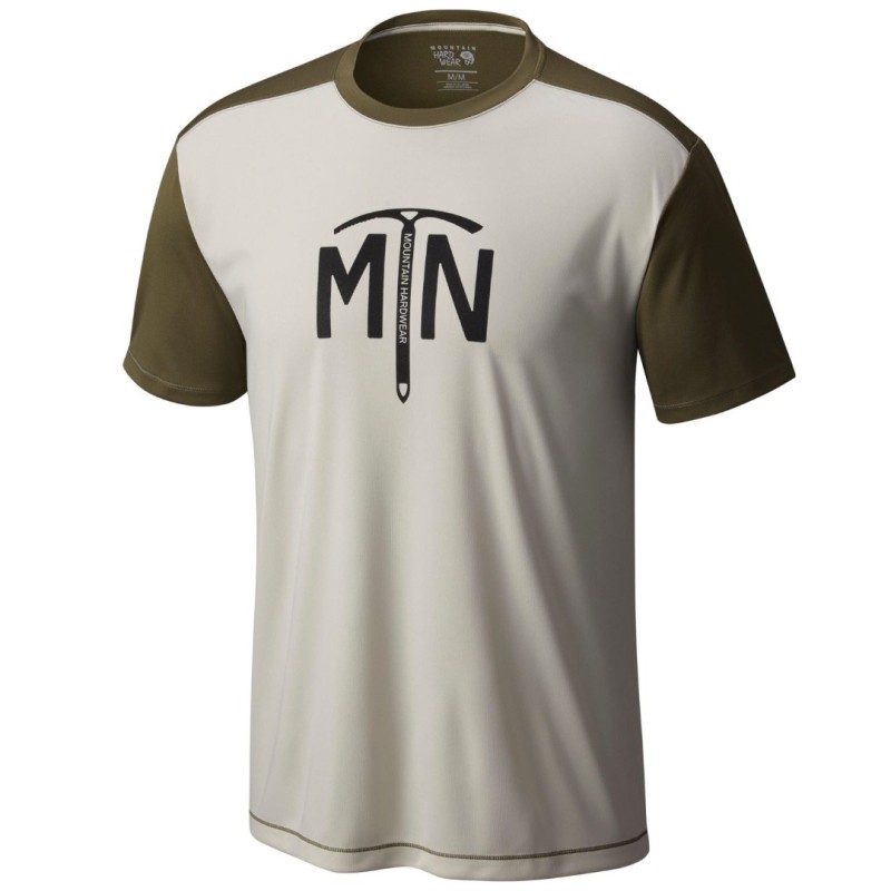 Trekking t-shirt Mountain Hardwear Wicked Logo Man beige