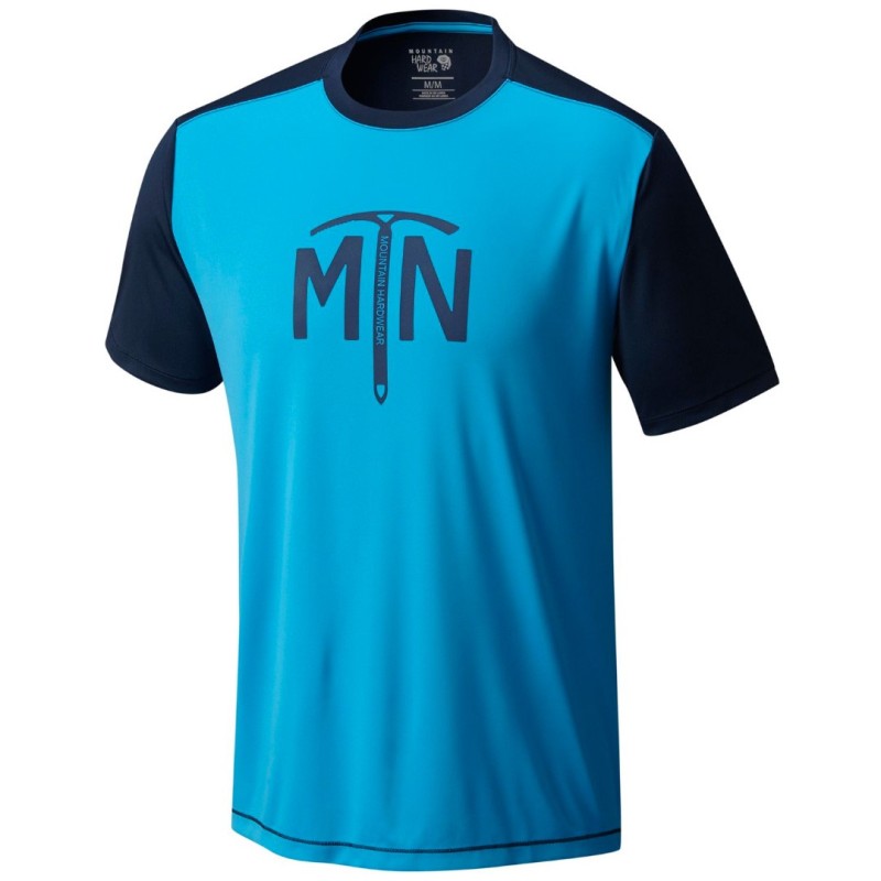 Trekking t-shirt Mountain Hardwear Wicked Logo Man blue