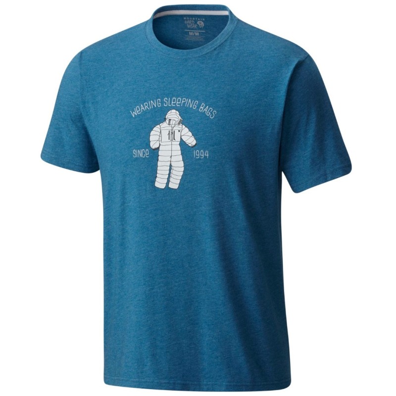 Trekking t-shirt Mountain Hardwear Wearable Sleeping Bags Man blue