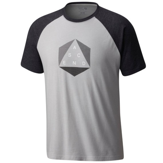 T-shirt trekking Mountain Hardwear Ascend Blocked Hombre gris