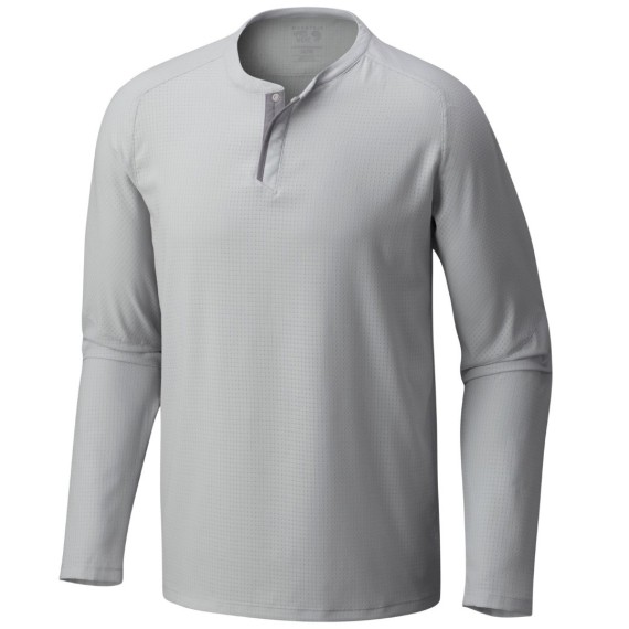 T-shirt trekking Mountain Hardwear MHW AC Long Sleeve Uomo grigio