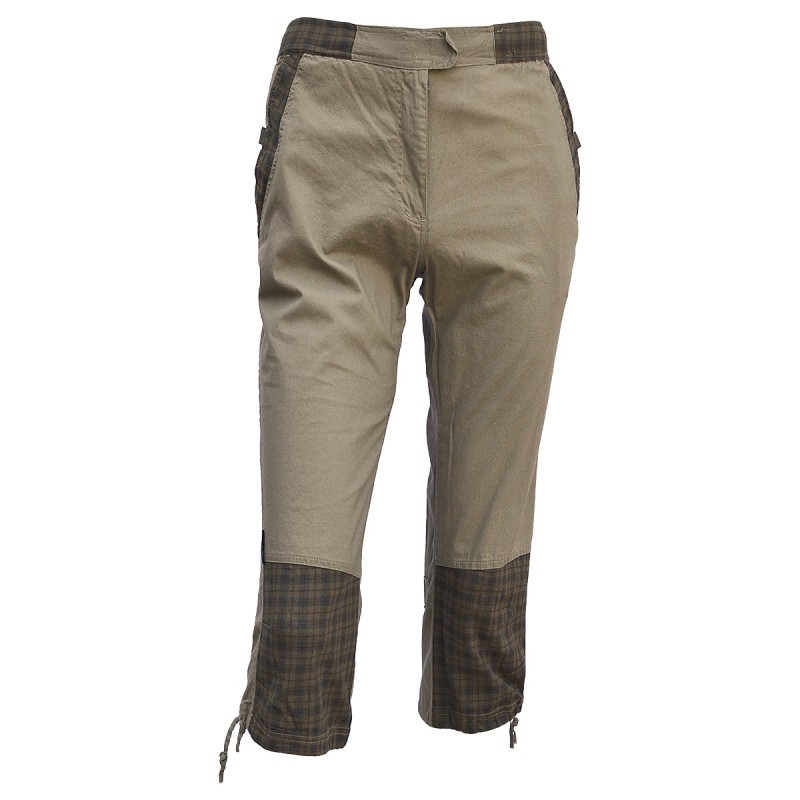 Pantalons trois quartes de randonnée Ande brun