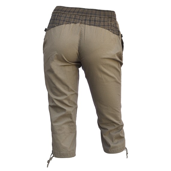 Pantalons trois quartes de randonnée Ande brun